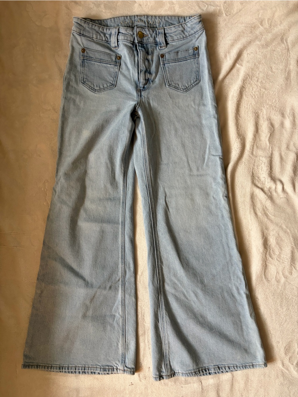 American Eagle Light Wash Flared Jeans